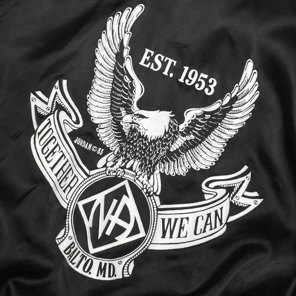 Super Rare 1983 Narcotics Anonymous Eagle Print Blanket Lined Jacket Made In USA